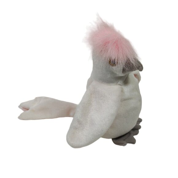Vintage Ty Original Beanie Baby Kuku Cockatoo Bird Plush 1998 with Hang Tag - Picture 2 of 6